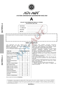 Ata Aöf Çıkmış Sorular 7