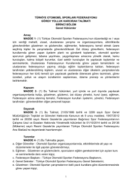 G&ouml;rev Yolluk Harcırah Talimatı