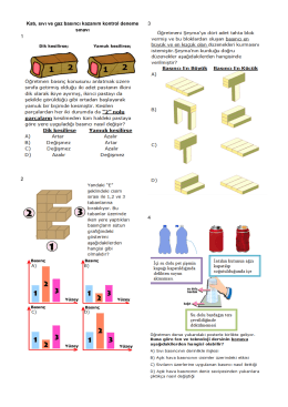 Katı, sıvı ve gaz basıncı kazanım kontrol deneme sınavı mobil pdf