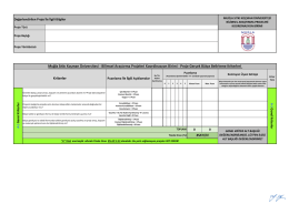 Proje Gerçek Bütçe Belirleme Kriterleri