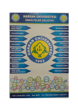 Üniversitemiz Fakülte ve Yüksekokul Çalıştayı