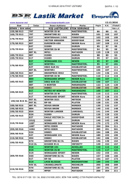Fiyat ListesiİNDİR