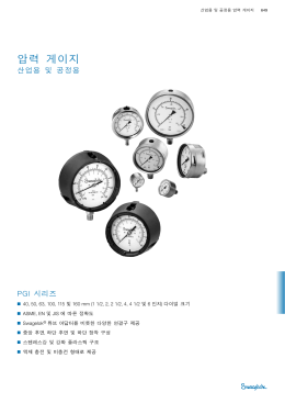 압력 게이지산업용 및 공정용 PGI 시리즈 (MS-02-170