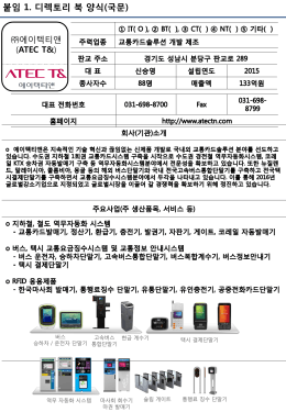 붙임 1. 디렉토리 북 양식(국문)