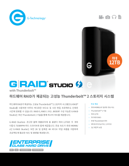 하드웨어 RAID가 제공되는 고성능 Thunderbolt&trade; 2 - G
