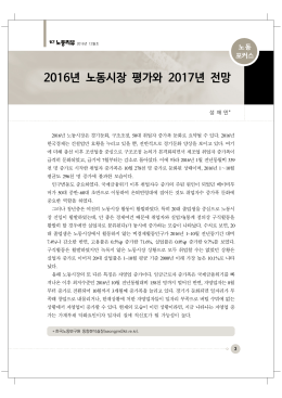 2016년 노동시장 평가와 2017년 전망
