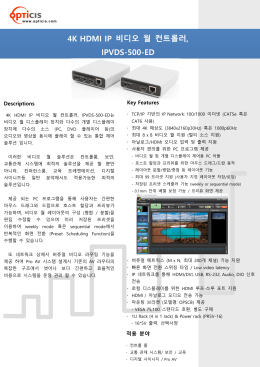 4K HDMI IP 비디오 월 컨트롤러, IPVDS-500-ED