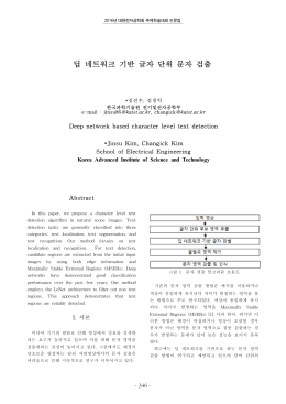 딥 네트워크 기반 글자 단위 문자 검출