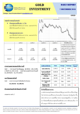 07-12-59 บทวิเคราะห์ทองคำ (Day Report)