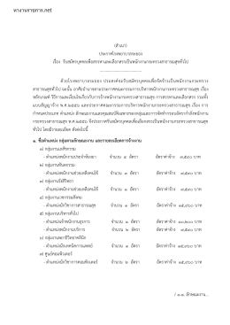 ประกาศรับสมัคร