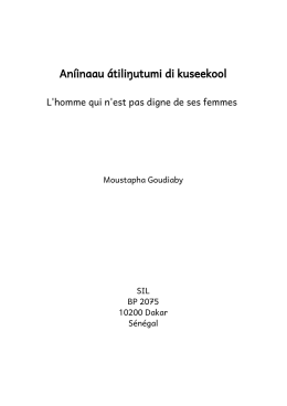 An&iacute;inaau &aacute;tiliŋutumi di kuseekool