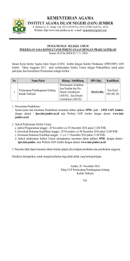 jadwal pekerjaan perencanaan