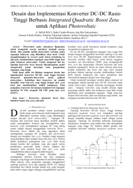 Desain dan Implementasi Konverter DC