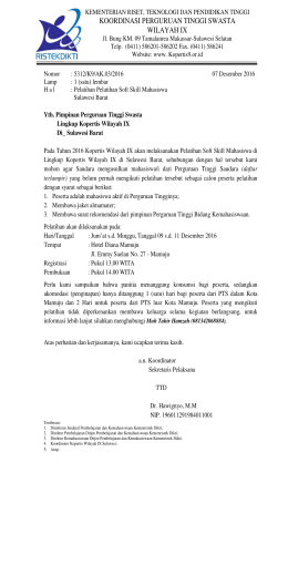 koordinasi perguruan tinggi swasta wilayah ix