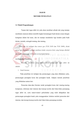 43 BAB III METODE PENELITIAN 3.1 Model Pengembangan Tujuan