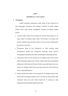 52 BAB V KESIMPULAN DAN SARAN A. Kesimpulan Setelah