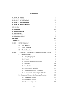 vii DAFTAR ISI HALAMAN JUDUL HALAMAN