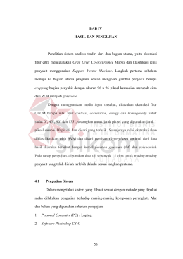 53 BAB IV HASIL DAN PENGUJIAN Penelitian sistem analisis terdiri