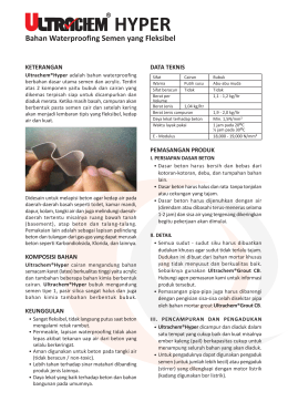 Bahan Waterproofing Semen yang Fleksibel