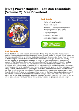 Power Hapkido - 1st Dan Essentials (Volume 2)