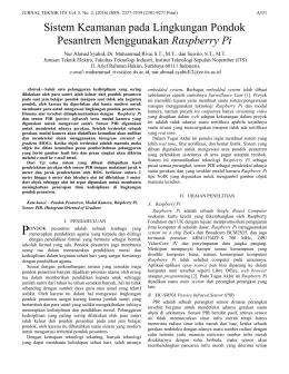 Raspberry Pi - Institut Teknologi Sepuluh Nopember
