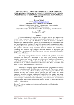 interpersonal communication between teachers