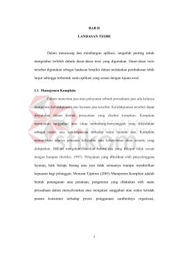 1 BAB II LANDASAN TEORI Dalam merancang dan membangun