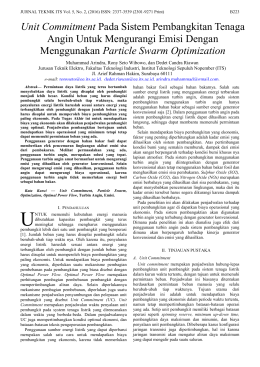 Unit Commitment - Institut Teknologi Sepuluh Nopember