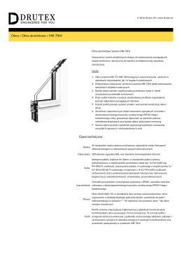 Drutex S.A. - Okna aluminiowe MB-70HI