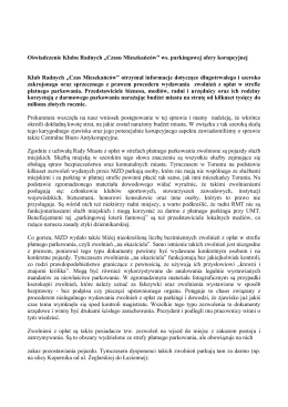 Oświadczenie Klubu Radnych „Czasu Mieszkańców