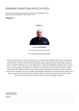 Generuj PDF - Komenda Powiatowa Policji w Piszu