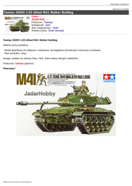 Tamiya 35055 1/35 Allied M41 Walker Bulldog