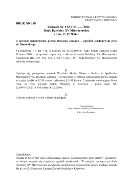 188 - Rada Dzielnicy XV