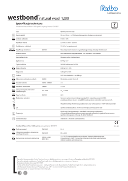 Forbo Westbond Natural Wool 1200 Specyfikacja