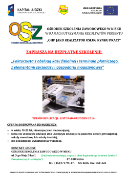 Szczeg&oacute;łowe informacje