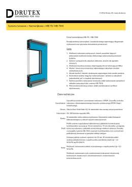 Drutex S.A. - Harmonijkowe MB 70/ MB 70HI