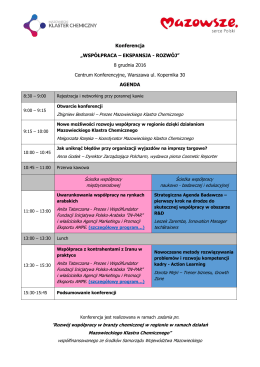 Agenda konferencji