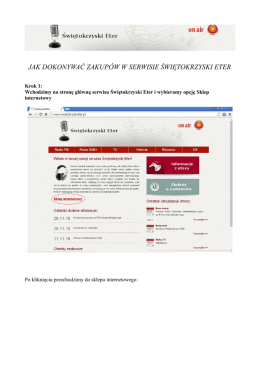 Jak kupować? - Świętokrzyski Eter