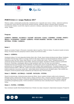 801 011 864 PORTUGALA (+ wyspa Madera) 2017