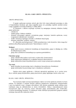 Szulc Klasa jako grupa spoleczna