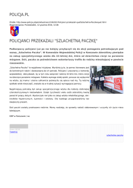POLICJA.PL POLICJANCI PRZEKAZALI "SZLACHETNĄ PACZKĘ"