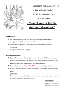 „Najpiękniejsza Kartka Bożonarodzeniowa”