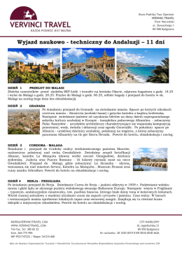 Program wyjazdu