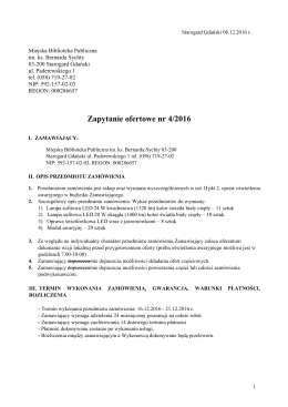 Nazwa firmy - Miejska Biblioteka Publiczna im. ks. Bernarda Sychty