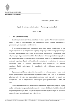 Prawo o zgromadzeniach (druk nr 355)