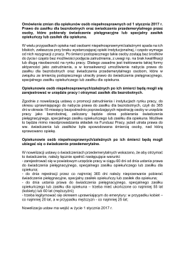 Omówienie zmian dla opiekunów osób niepełnosprawnych od 1