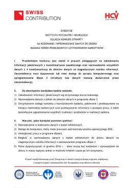 dyrektor instytutu psychiatrii i neurologii ogłasza konkurs otwarty na