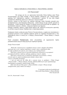 Impreza Andrzejkowa w Domu Kultury w Starym Bielsku z udziałem