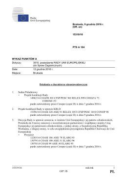 15319/16 mik/mk 1 GIP 1B Działania o charakterze