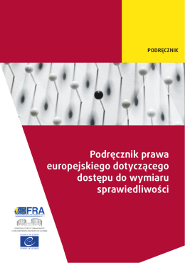 Podręcznik prawa europejskiego dotyczącego dostępu do wymiaru